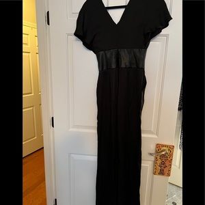 Black Bebe kimono Jumper NWT  leather on waist size small